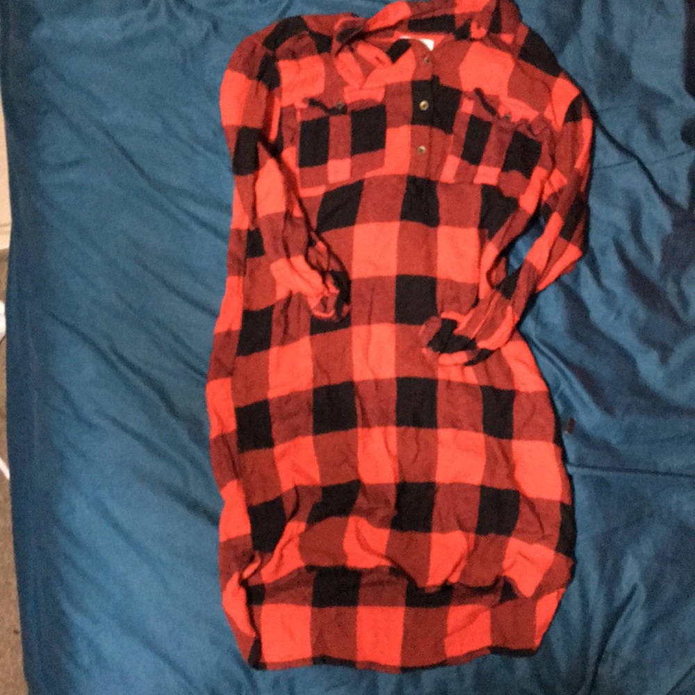 Girls flannel dress